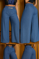 Calça Feminina Cintura Alta Chique Verão