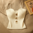 Blusa Regata Feminina Halter com Malha Estilo Perfume