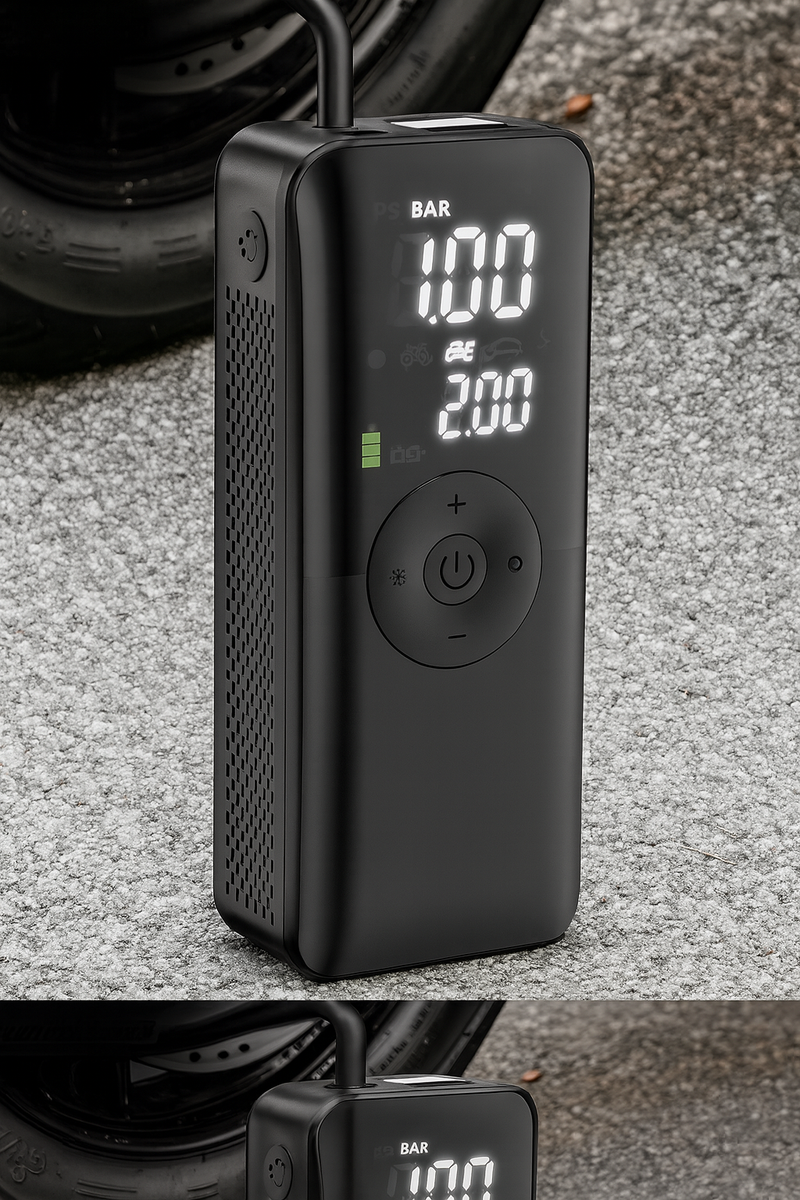 Mini Compressor Portátil  – Calibrador Digital de Alta Pressão