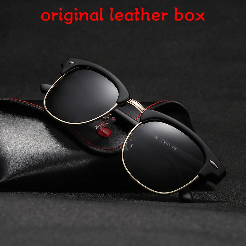 Óculos polarizados para homens e mulheres, UV400, clássicos, legais, retro, óculos de sol, revestimento, Driving Shades, moda masculina