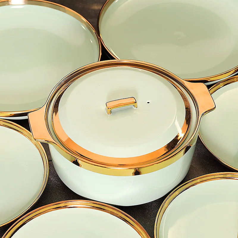 Tigela Porcelana Nordic New Bone com Borda