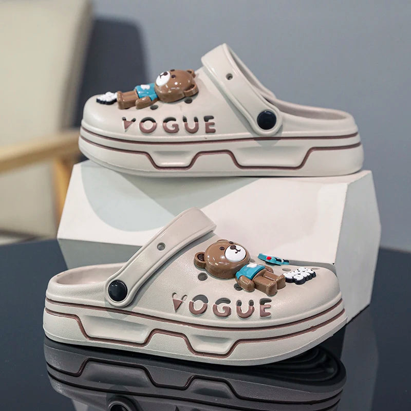 calcado desenhos animados urso casual esportes menino