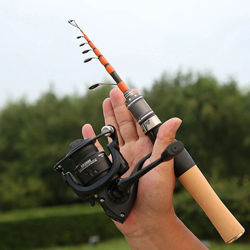 Vara de Pesca Telescópica 1,5m Carbono UL