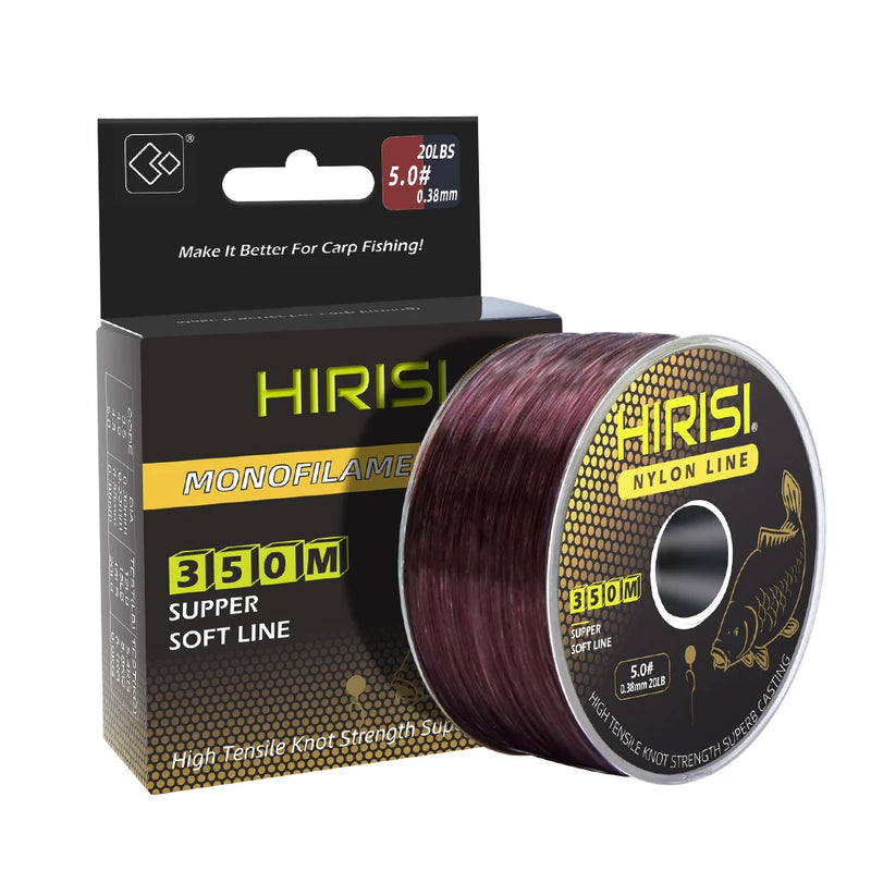 Hirisi 350m Linha de Pesca Nylon Monofilamento Super Forte