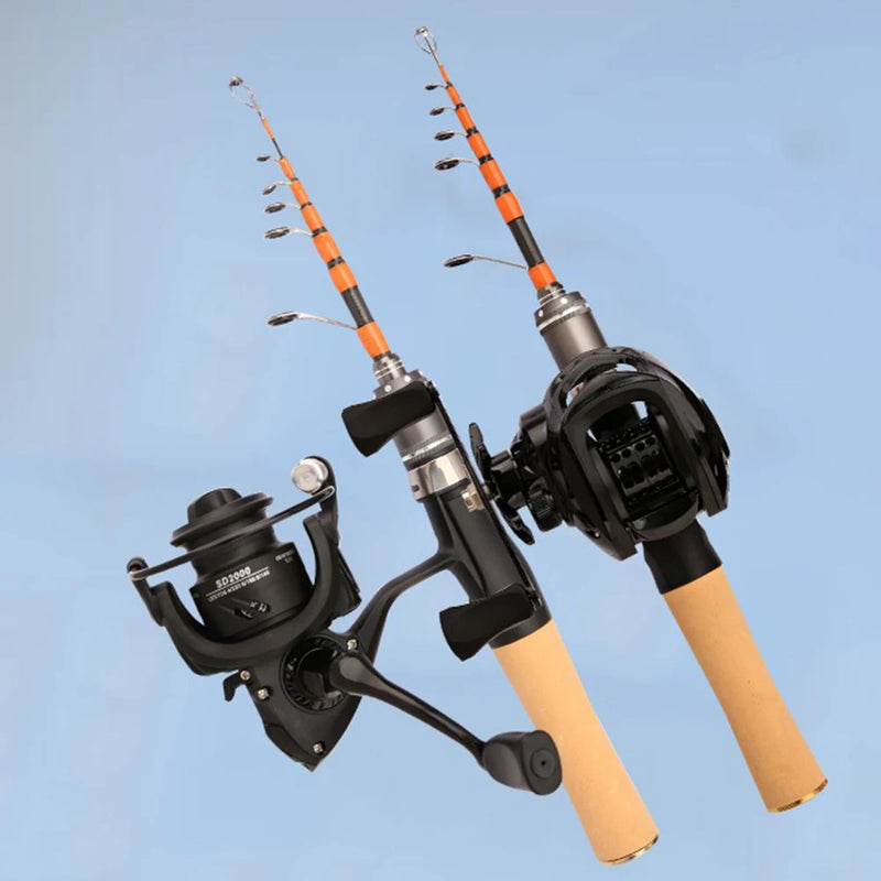 Vara de Pesca Telescópica 1,5m Carbono UL
