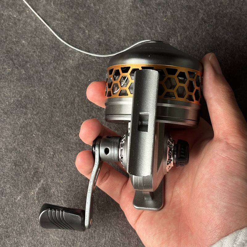 Carretel de Metal para Estilingue de Pesca – Resistente e Durável