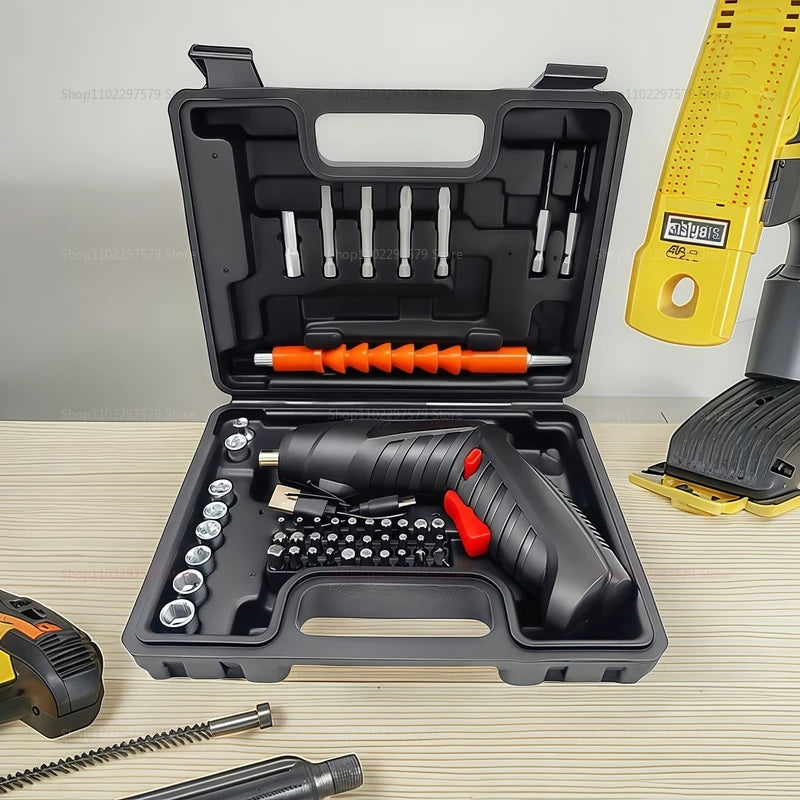 Kit Chave de Fenda Elétrica Recarregável 3.6V – 47 Peças