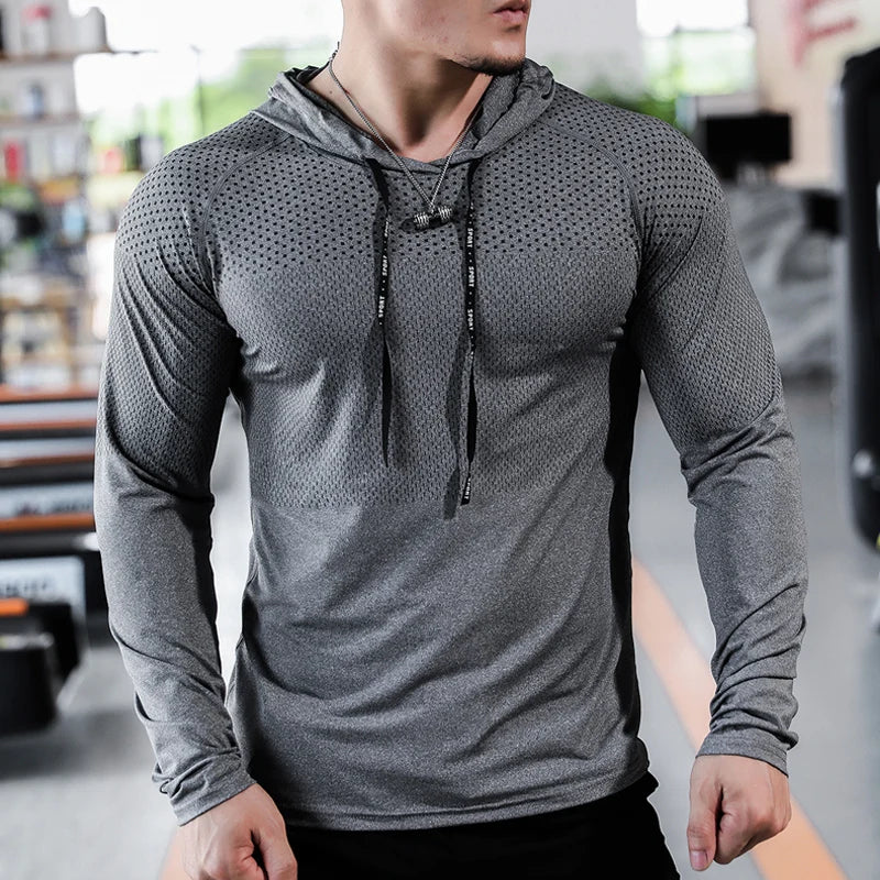 Jaqueta Fitness Masculina com Capuz
