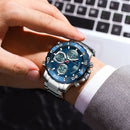 Relógio de Pulso Masculino LED com Alarme e Dupla Função