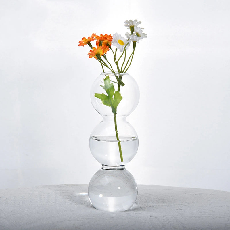 Vaso Hidropônico Esférico em Vidro – Decoração Minimalista