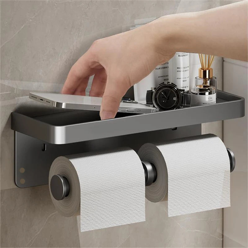 Suporte de Papel Higiênico Alumínio Parede