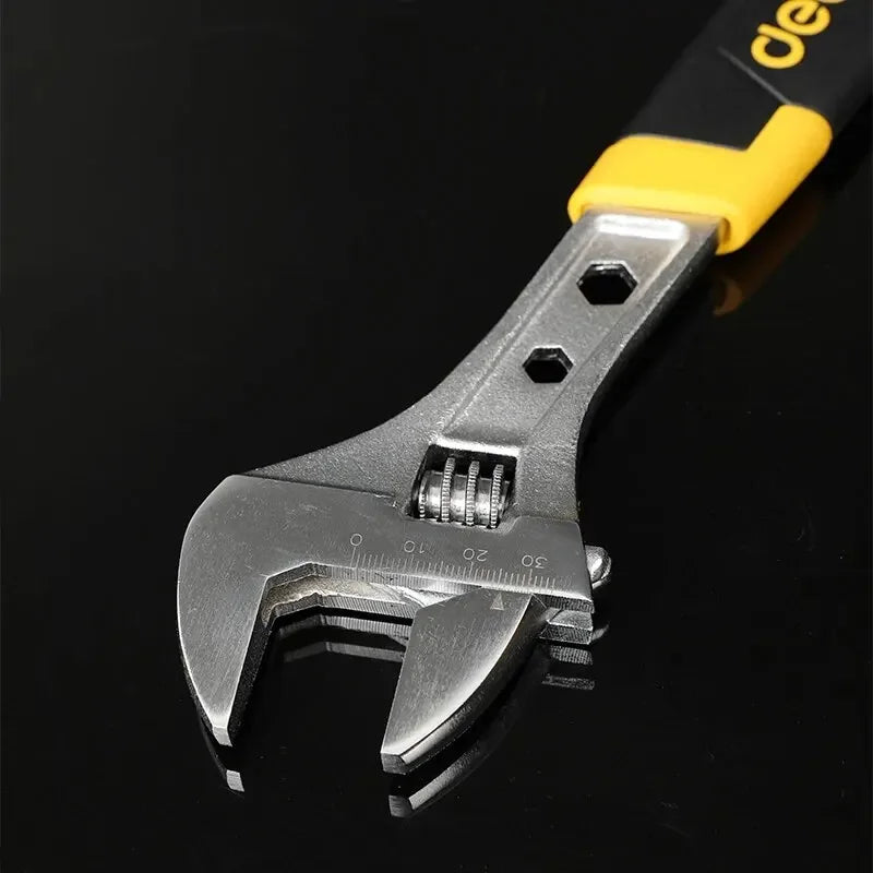 Chave Ajustável Deli 6"-10" Aço com Punho Plástico