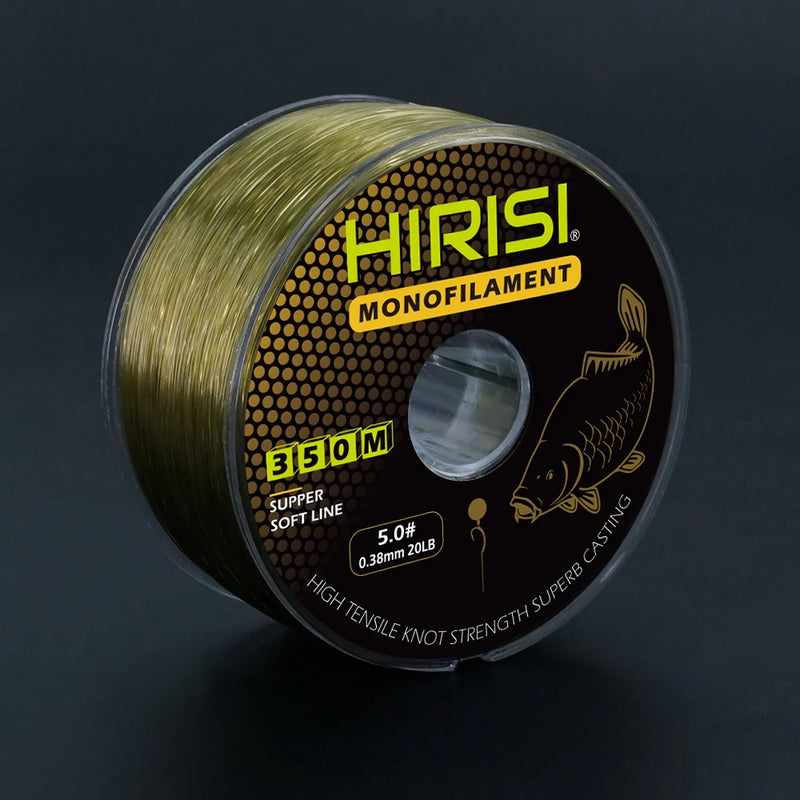 Hirisi 350m Linha de Pesca Nylon Monofilamento Super Forte