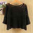 Jaqueta Curta de Verão Feminina em Renda