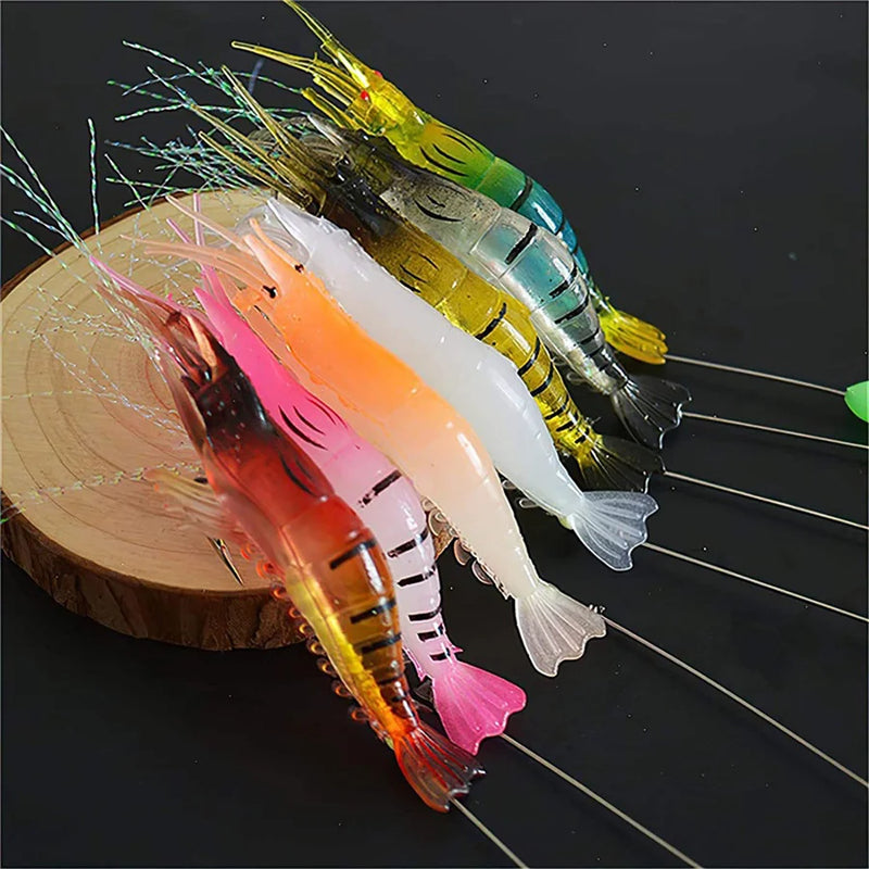 Kit Isca Artificial Camarão 3/7 Peças