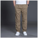 calças masculinas casuais algodão