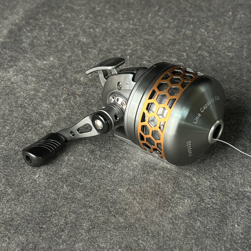 Carretel de Metal para Estilingue de Pesca – Resistente e Durável
