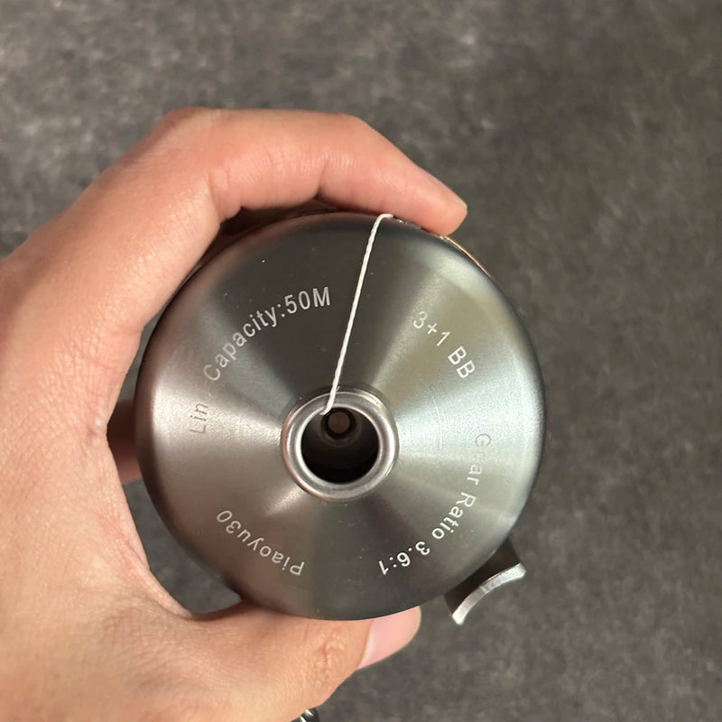 Carretel de Metal para Estilingue de Pesca – Resistente e Durável