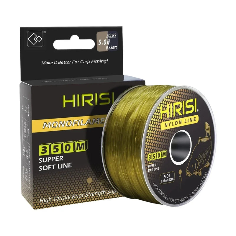 Hirisi 350m Linha de Pesca Nylon Monofilamento Super Forte
