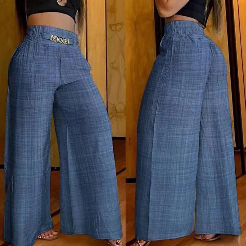 Calça Feminina Cintura Alta Chique Verão