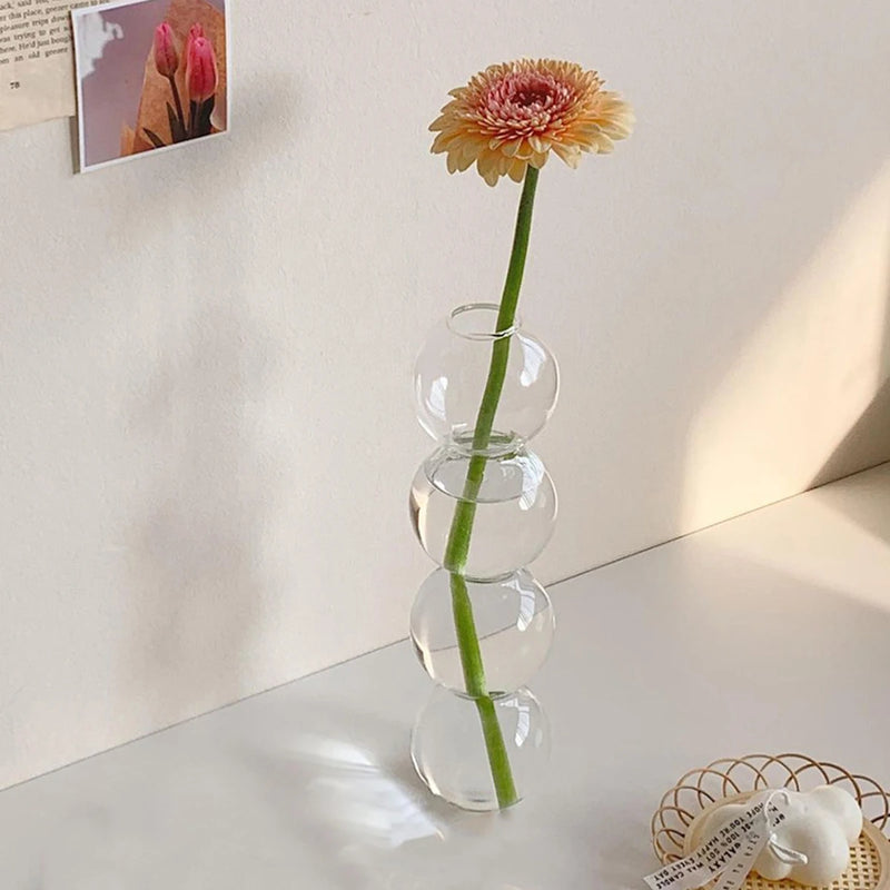 Vaso Hidropônico Esférico em Vidro – Decoração Minimalista