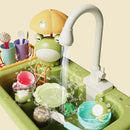 Brinquedo Lava-Louças Elétrica Infantil + Mesa de Bilhar e Utensílios