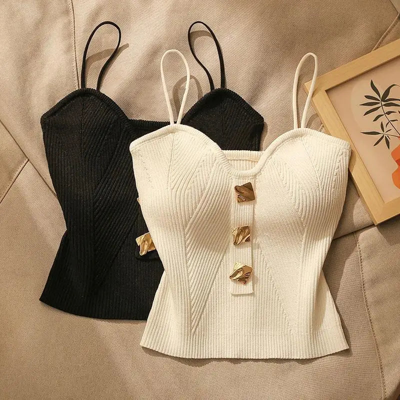 Blusa Regata Feminina Halter com Malha Estilo Perfume