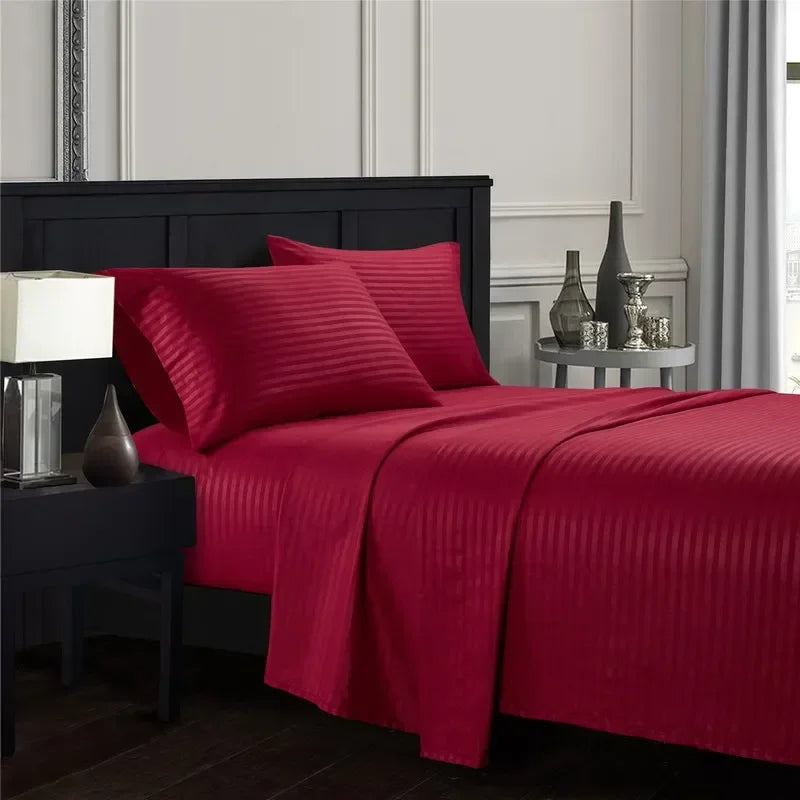 Conjunto de Cama Listras Escovadas 3/4 Peças