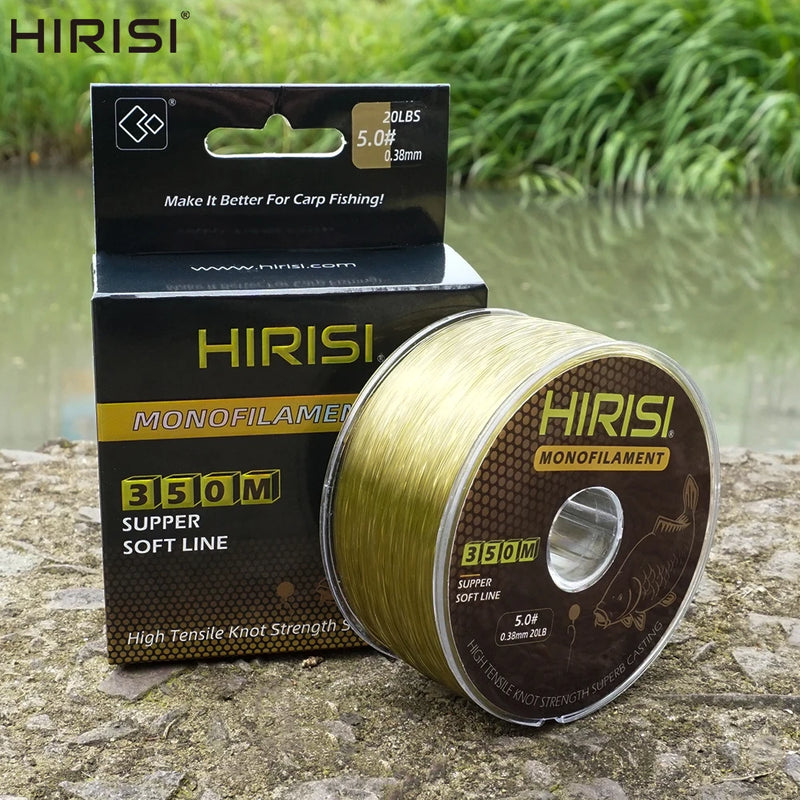 Hirisi 350m Linha de Pesca Nylon Monofilamento Super Forte