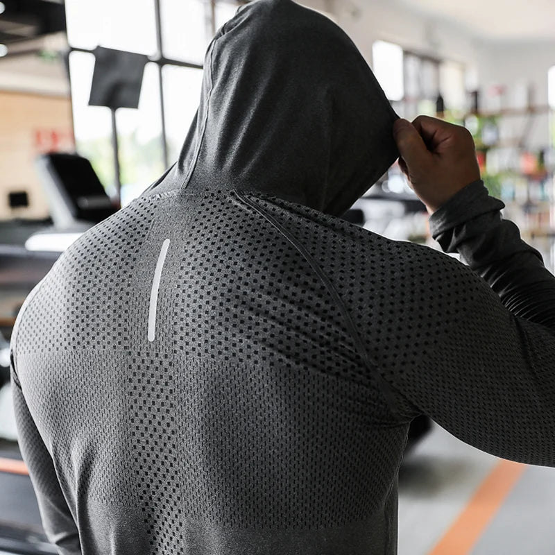 Jaqueta Fitness Masculina com Capuz