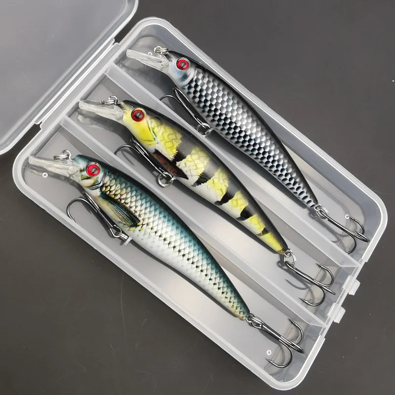 Isca Artificial Minnow Afundante 13g – 1 ou 3 Unidades