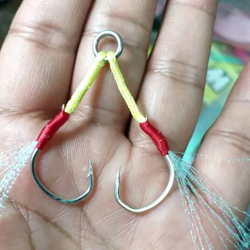 Anzóis Brilhantes 50 Unidades Pesca Marítima
