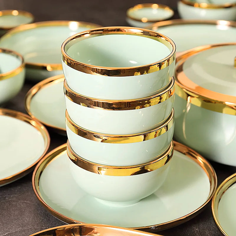 Tigela Porcelana Nordic New Bone com Borda