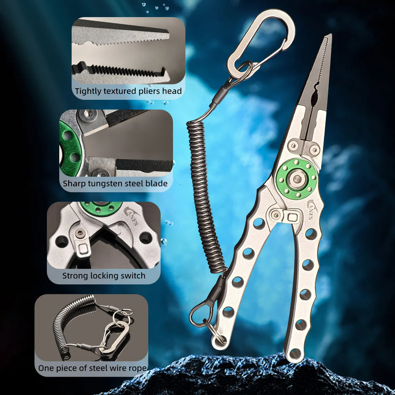 Alicate Pesca ANFS com Gripper e Escala 40lb