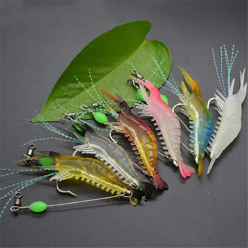 Kit Isca Artificial Camarão 3/7 Peças