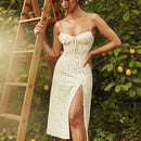 vestido Longo elegante floral