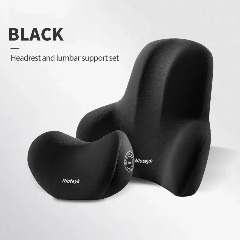 Almofada de pescoço de espuma de memória para carro Proteção Almofada lombar Almofada lombar Almofada de encosto de cabeça para carro