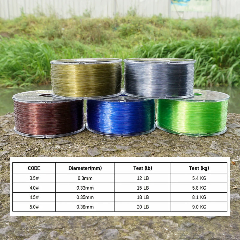 Hirisi 350m Linha de Pesca Nylon Monofilamento Super Forte
